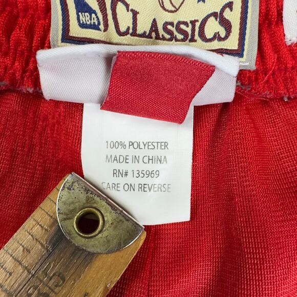 Mitchell & Ness NBA 76ers Hardwood Classics Shorts 4XL Red Blue Mesh Retro - Picture 7 of 10